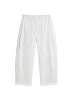 Pleated Linen Pants - White