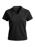 Black women's polo shirt