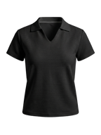 Black women's polo shirt