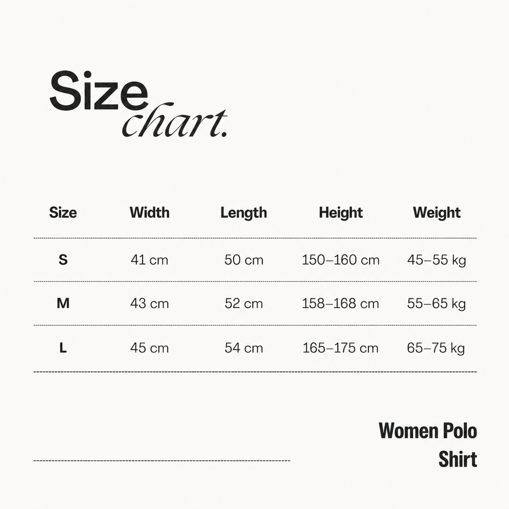 Black women's polo shirt