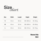 Black women's polo shirt