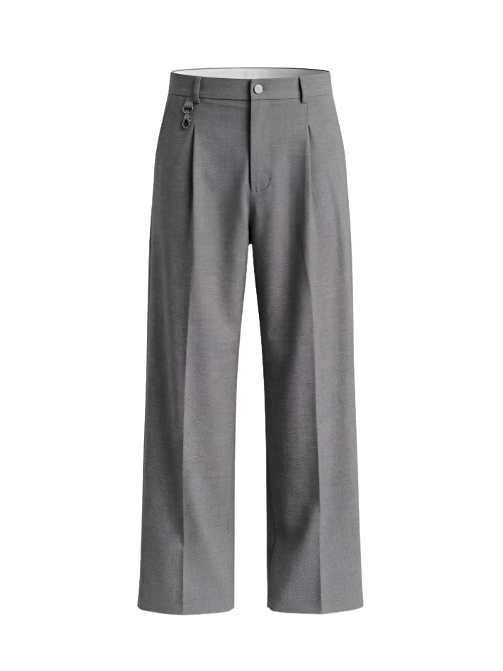 Grey pleated pants