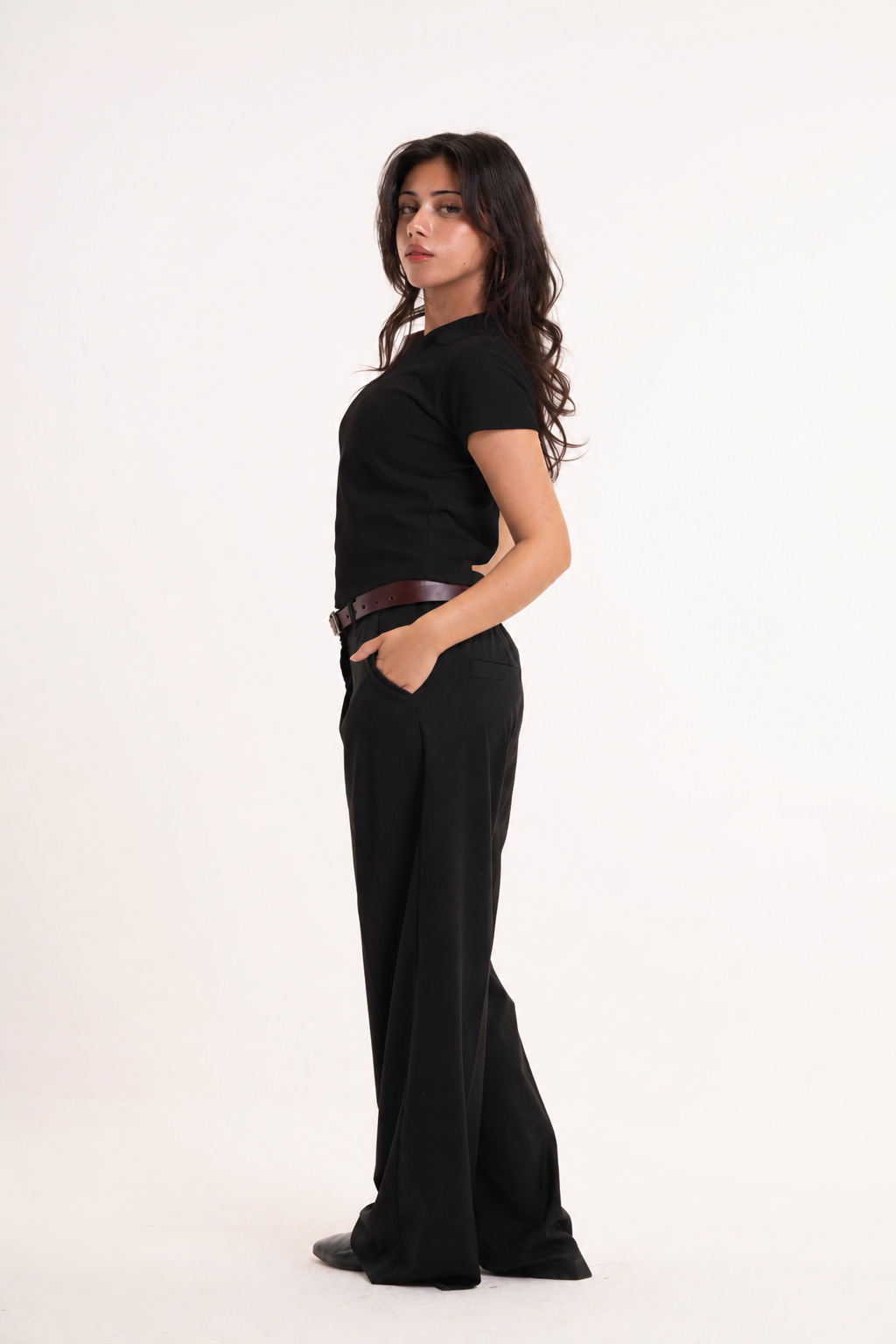 Black women's polo shirt