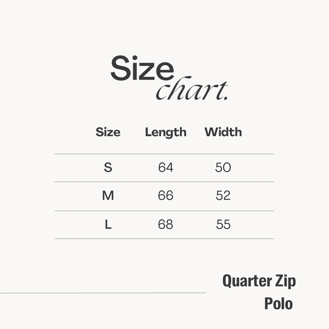 White Quarter Zip Polo