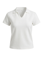 White women's polo shirt
