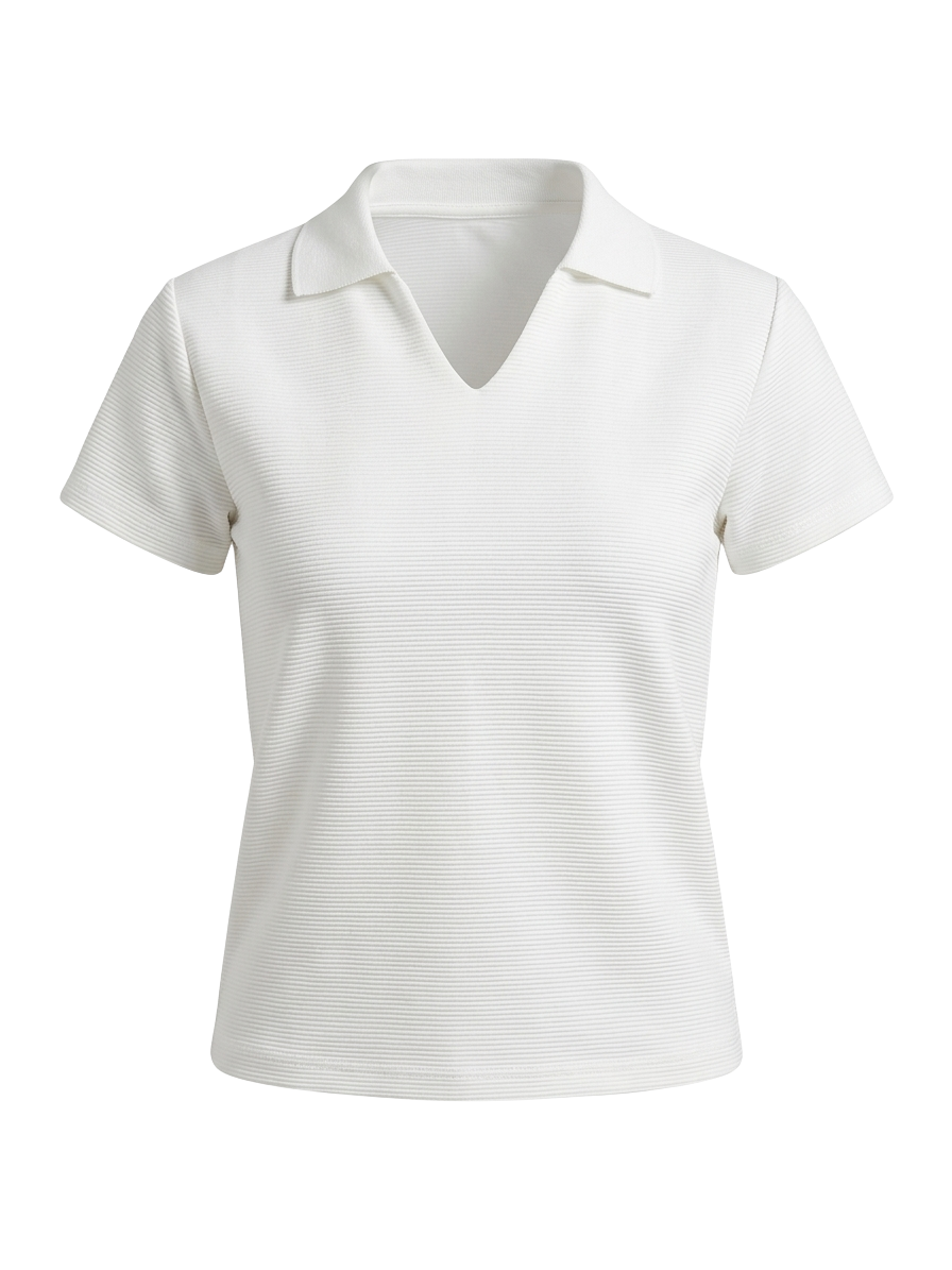 White women's polo shirt