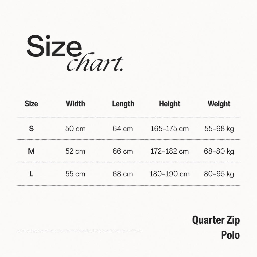 Black Quarter Zip Polo