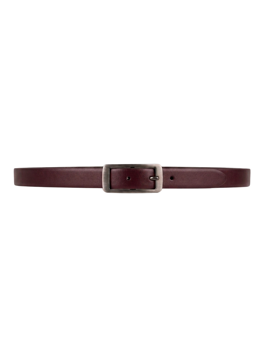 Burgundy Leather Belt
