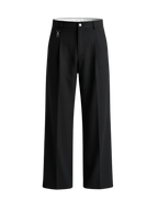 Black Pleated Pants