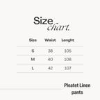 Pleated Linen Pants - White