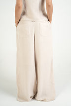 Relaxed Linen Pants - Beige