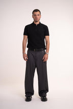 Grey pleated pants