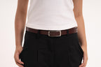 Burgundy Leather Belt