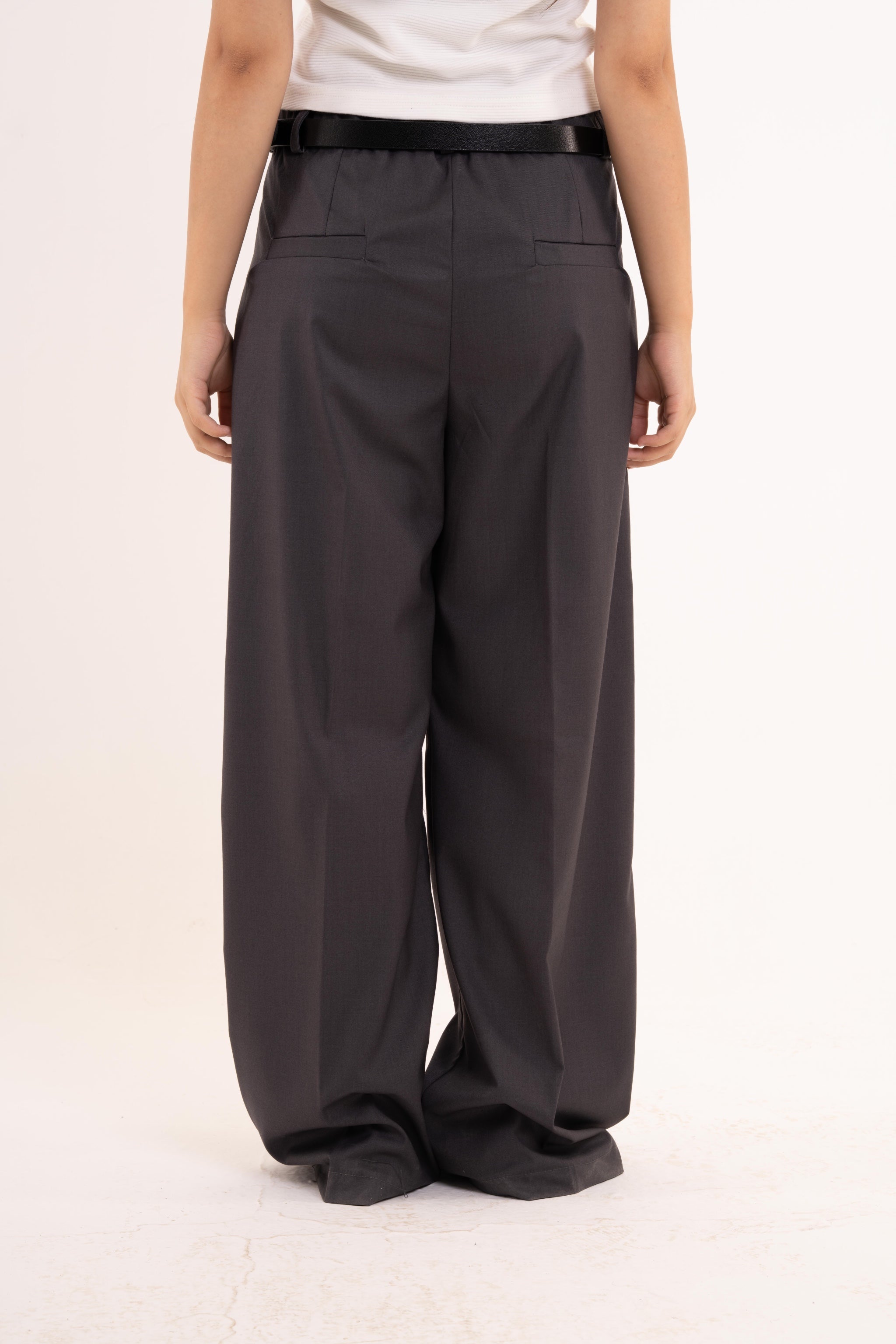 Grey women's tailored pants