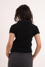 Black women's polo shirt