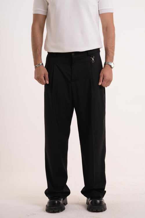 Black Pleated Pants